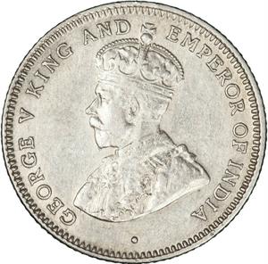 Ceylon, British / Twenty-five Cents 1922 - obverse photo