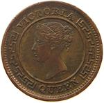 Quarter Cent 1870: Photo Coin, Ceylon, British, Quarter Cent 1870 / thumbnail