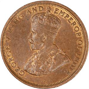 Ceylon, British / One Cent 1929 - obverse photo