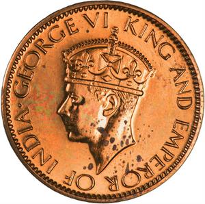 Ceylon, British / One Cent 1945 - obverse photo