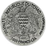 Silver Two Ounces 2017 Ramesses II: Afterlife: Photo Coin, Chad, Silver Two Ounces 2017 Ramesses II: Afterlife / thumbnail