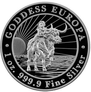 Chad / Silver Ounce 2023 Goddess Europa - reverse photo
