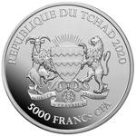 Chad / Silver Ounce 2020 Mandala Wildlife - Buffalo - obverse photo