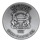 Chad / Silver Two Ounces 2021 Blackbeard / Gilded Finish - obverse photo