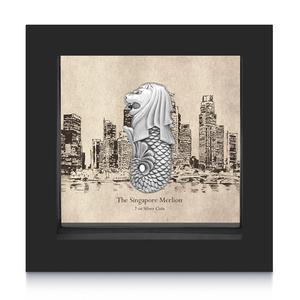 Chad / Silver Two Ounces 2018 Singapore Merlion - obverse photo