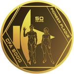 Gold Tenth-Ounce 2022 Pioneer Plaque: Photo Pioneer Plaque 2022 Proof-Like - 1/10oz 9999 Gold / thumbnail