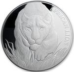 Chad / Silver Kilo 2017 African Lion - reverse photo
