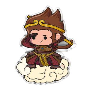 Chad / Silver Ten Grams 2023 Little Monkey King - reverse photo