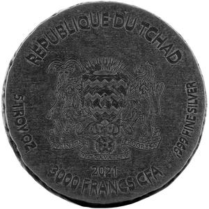 Chad / Silver Five Ounces 2021 Anubis - obverse photo