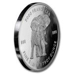 Silver Ounce 2019 Mandala Wildlife - Elephant: Photo Coin, Chad, Silver Ounce 2019 The Elephant / thumbnail