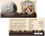 Silver Kilo 2017 African Lion: Photo 2017 Chad 150,000 Francs Kilo Silver African Lion / thumbnail