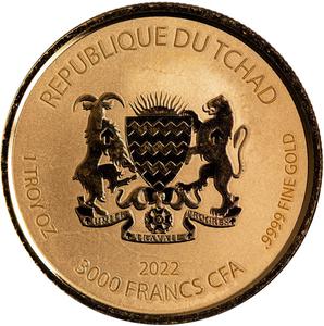 Chad / Gold Ounce 2022 Kek - obverse photo