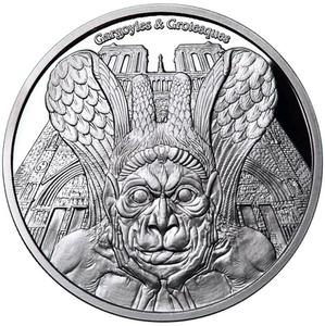 Chad / Silver Ounce 2017 Gargoyles II - reverse photo