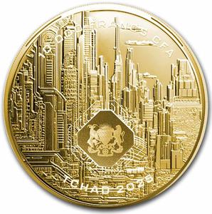 Chad / Gold Tenth-Ounce 2025 AI Coin - obverse photo