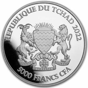 Chad / Silver Ounce 2022 Mandala Wildlife - Zebra - obverse photo