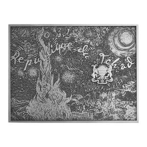 Chad / Silver Two Ounces 2021 Starry Night - obverse photo