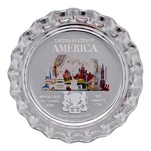Chad / Silver Six Grams 2022 Bottle Cap - USA - obverse photo