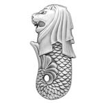 Silver Two Ounces 2018 Singapore Merlion: Photo Coin, Chad, Silver Two Ounces 2018 Singapore Merlion / thumbnail
