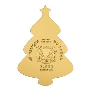 Chad / Gold Thousandth-Ounce 2024 Christmas Tree - obverse photo