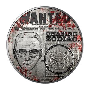 Chad / Silver Two Ounces 2025 Zodiac Killer - obverse photo