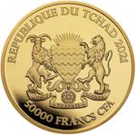 Gold Ounce 2021 Mandala Wildlife - Antelope: Photo Coin, Chad, Gold Ounce 2021 Mandala Antelope / thumbnail