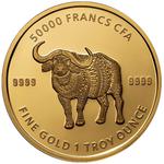 Gold Ounce 2020 Mandala Wildlife - Buffalo: Photo Coin, Chad, Gold Ounce 2020 Mandala Buffalo / thumbnail