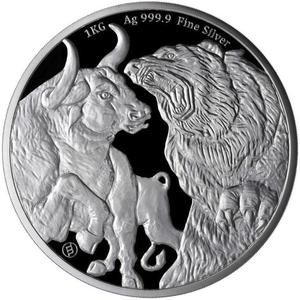 Chad / Silver Kilo 2023 Bull and Bear - reverse photo