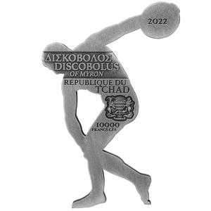 Chad / Silver Two Ounces 2022 Discobolus - obverse photo