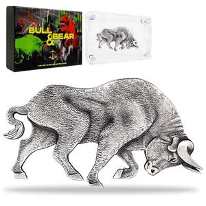 Chad / Silver Ounce 2021 Bull Shape - reverse photo