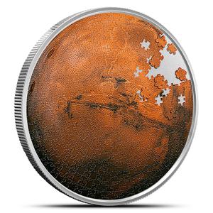 Chad / Silver Ounce 2023 Mars Puzzle - reverse photo