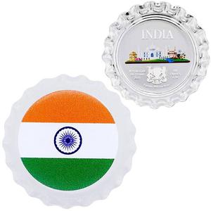 Chad / Silver Six Grams 2022 Bottle Cap - India - reverse photo
