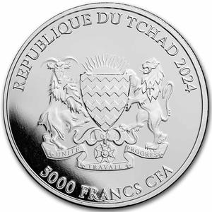 Chad / Silver Ounce 2024 Silver Owls - Stygian Owl - obverse photo