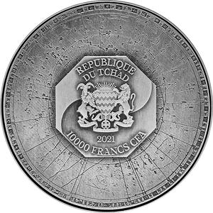 Chad / Silver Two Ounces 2021 Black Tortoise - obverse photo