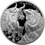 Chad / Silver Ounce 2023 Bull and Bear - reverse photo