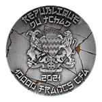 Silver Two Ounces 2021 Yasuke: Photo Coin, Chad, Silver Two Ounces 2021 Yasuke / thumbnail