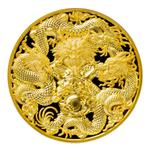 Silver Three Ounces 2022 Triple Dragon: Photo Coin, Chad, Silver Three Ounces 2022 Triple Dragon / thumbnail