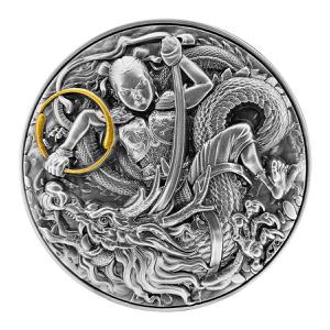 Chad / Silver Two Ounces 2021 Ne Zha - reverse photo