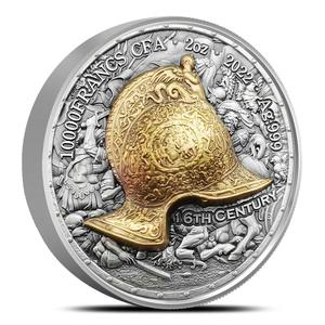 Chad / Silver Two Ounces 2022 History of War - reverse photo