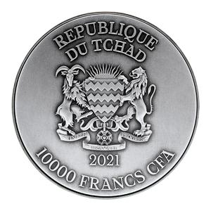 Chad / Silver Two Ounces 2021 Azure Dragon - obverse photo
