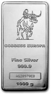 Chad / Silver Kilo 2023 Goddess Europa - reverse photo