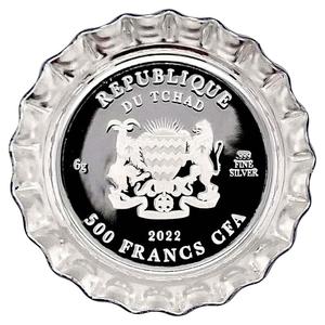 Chad / Five Hundred Francs Silver 2022 Pepsi Cap - Retro - obverse photo