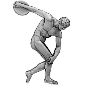 Chad / Silver Two Ounces 2022 Discobolus - reverse photo