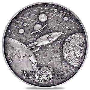 Chad / Silver Ounce 2022 Doge on the Moon - obverse photo