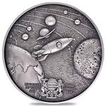 Silver Ounce 2022 Doge on the Moon: Photo Coin, Chad, Silver Ounce 2022 Doge on the Moon / thumbnail