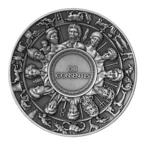 Chad / Silver Five Ounces 2022 Dii Consentes - reverse photo