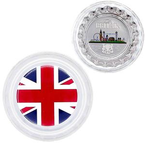 Chad / Silver Six Grams 2022 Bottle Cap - Great Britain - reverse photo