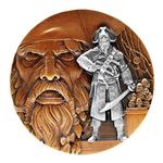 Chad / Silver Two Ounces 2021 Blackbeard / Gold Tone Finish - reverse photo