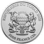 Chad / Silver Ounce 2021 Mandala Wildlife - Warthog - obverse photo