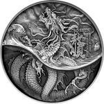 Silver Two Ounces 2021 Black Dragon: Photo Coin, Chad, Silver Two Ounces 2021 Black Dragon / thumbnail