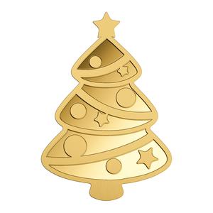 Chad / Gold Thousandth-Ounce 2024 Christmas Tree - reverse photo